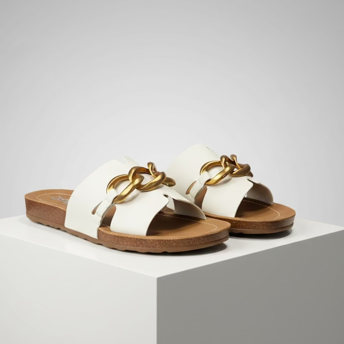Ivory Chain Slip On