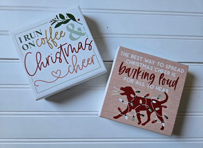 Xmas Square Wood Decor