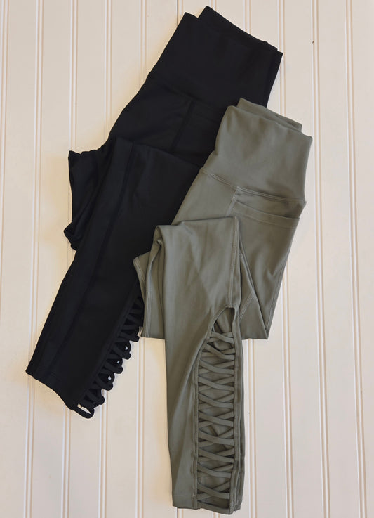 Ladder Detailed Leggings