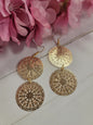 Matte Gold Dangle Earrings