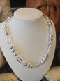 Beaded & Open Oval Necklace