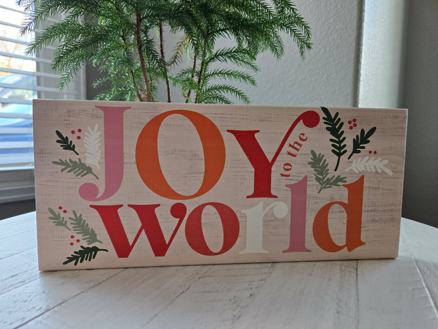 Joy to the World Wood Decor