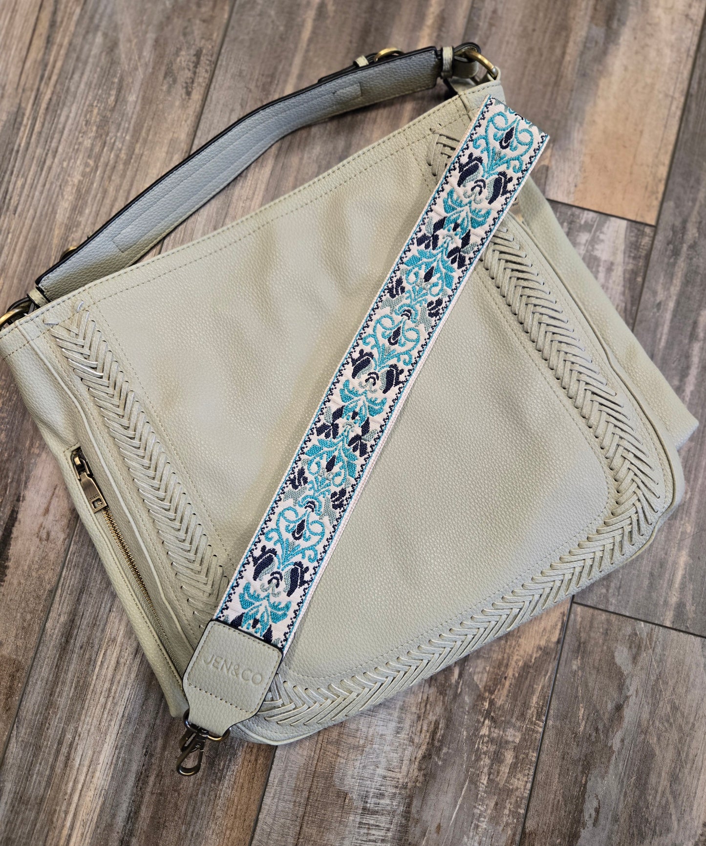 Aris Whipstitch Purse with Guitar Strap