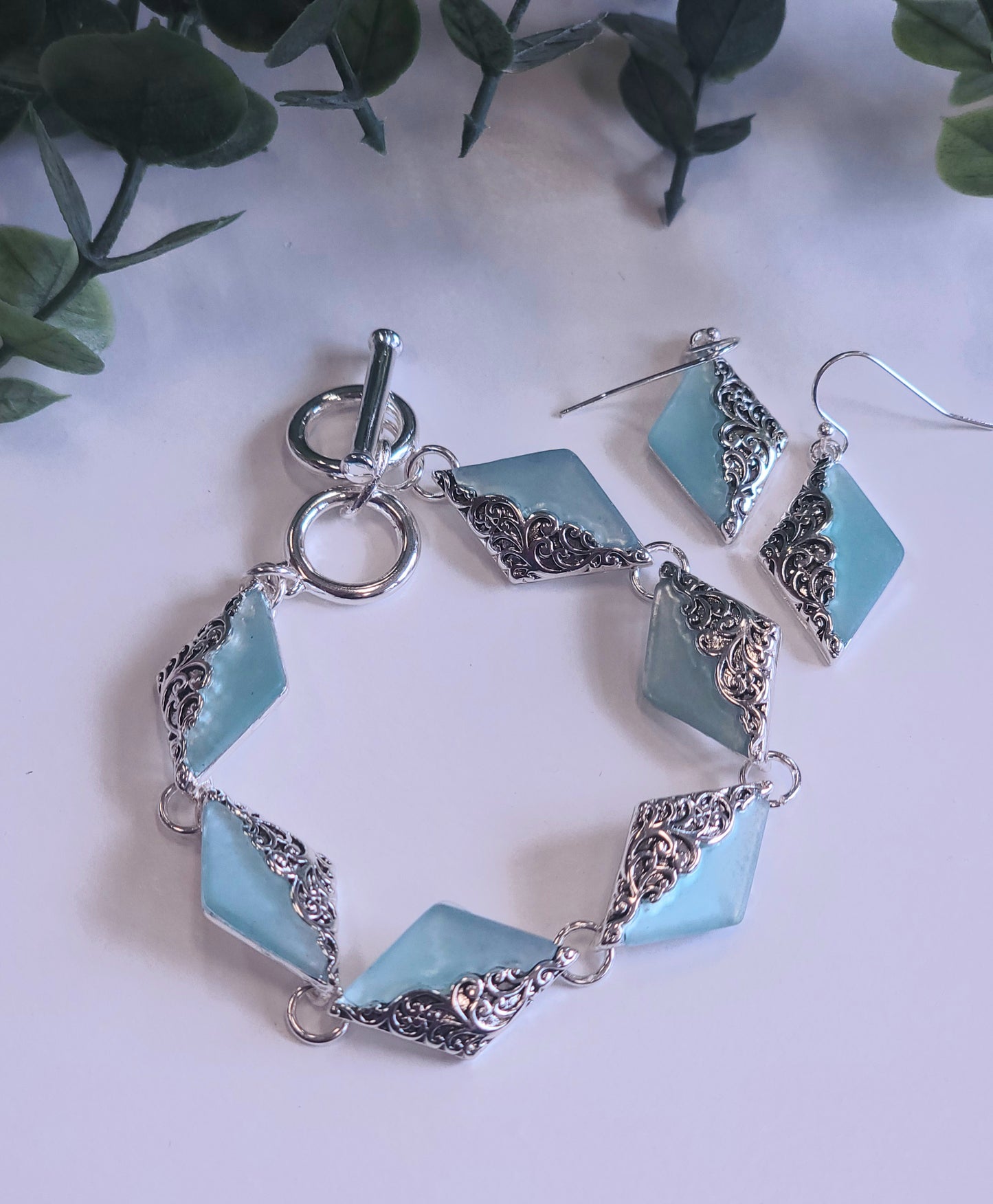 Aqua Diamond Bracelet