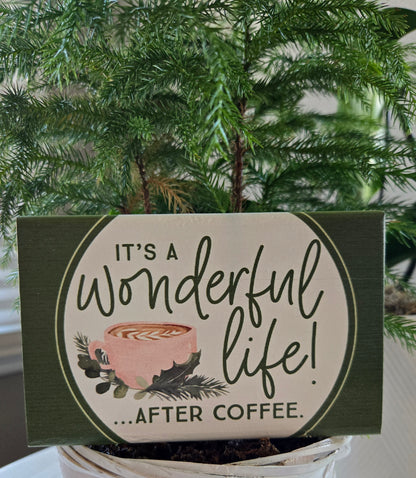 Festive Rectangle Wood Decor