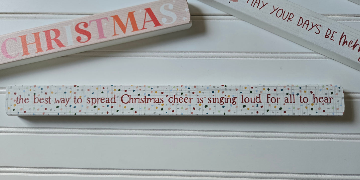 Xmas Skinny Wood Decor