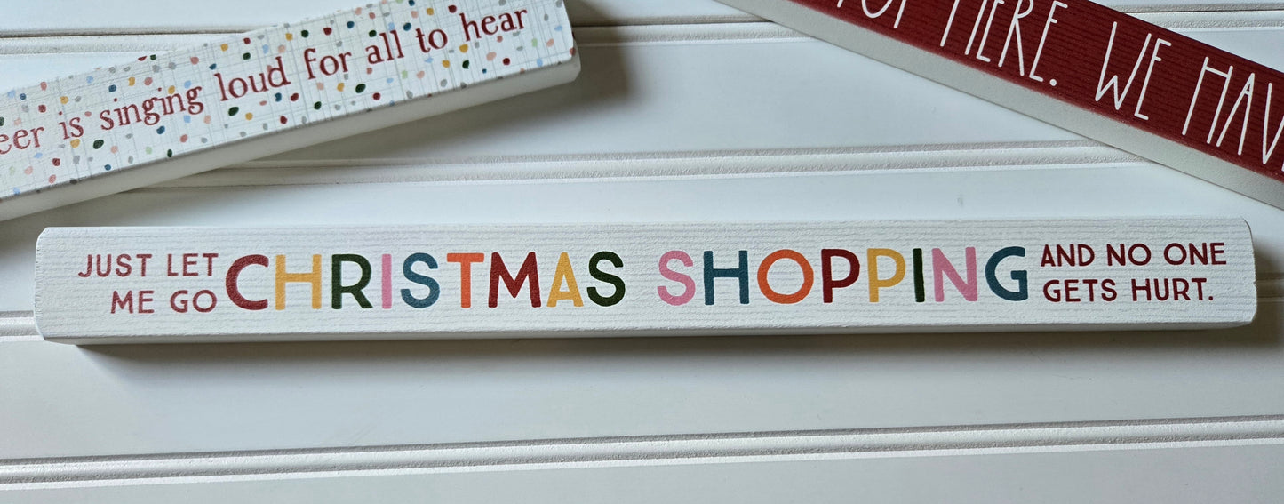 Xmas Skinny Wood Decor