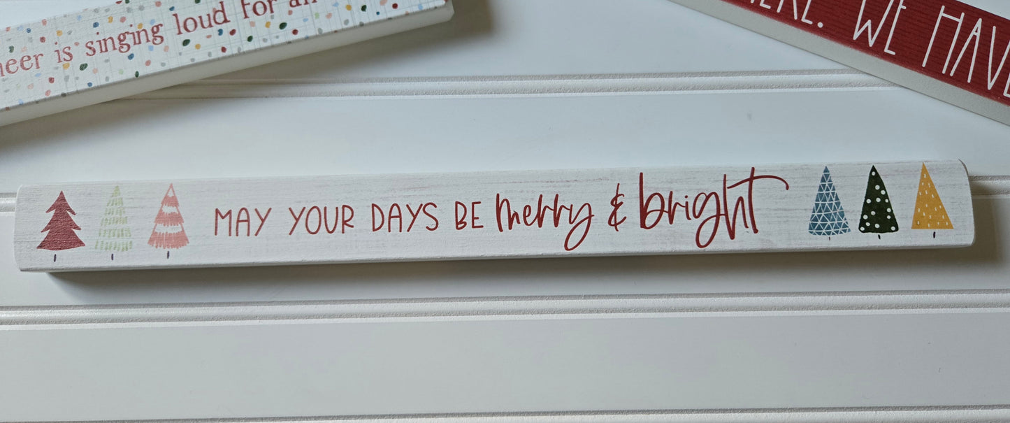 Xmas Skinny Wood Decor