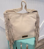 Wrangler Faux Leather Fringe Tote Bag
