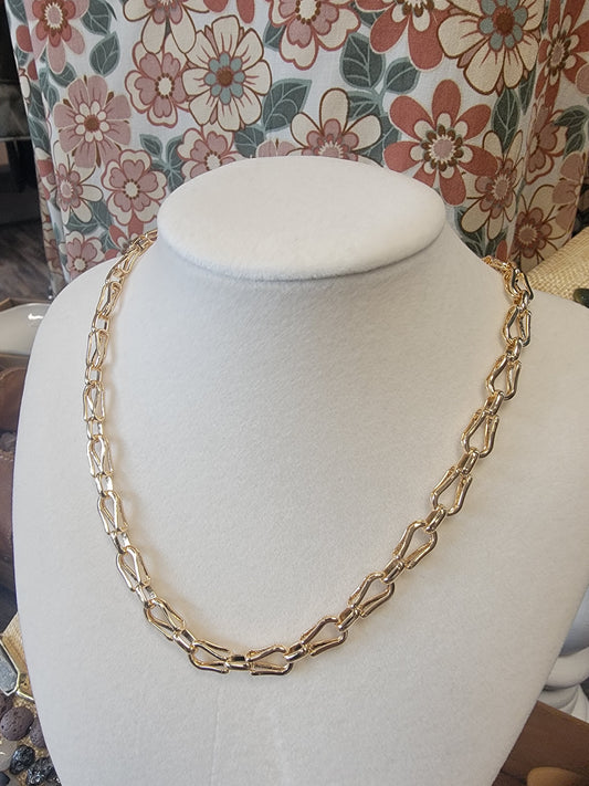 Stainless Steel Horse Bit Chain Necklace