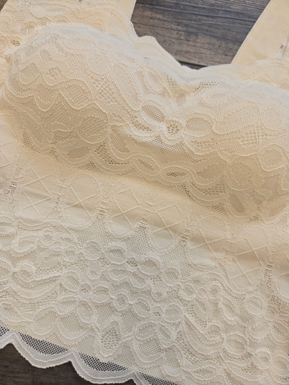 Cream Scallop Edge Bralette/Cami