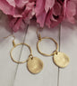 Matte Gold Coin Earrings