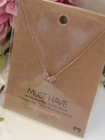 2 Stone Necklace