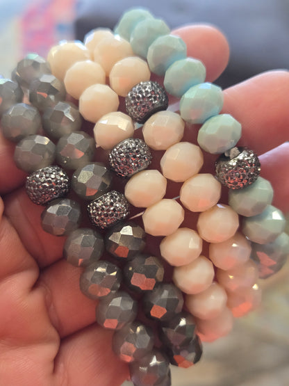 Crystal Bead Stretch Bracelet