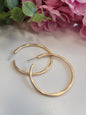 Matte Hammered Hoops