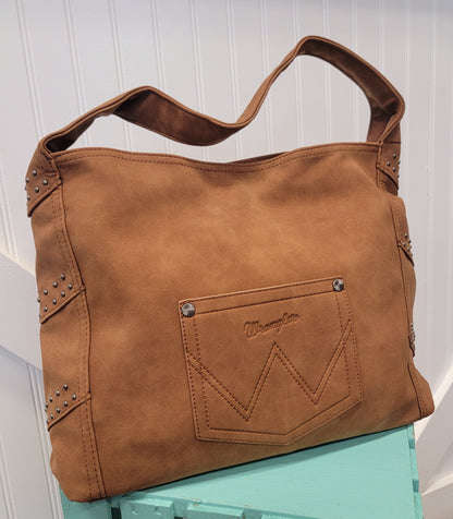 Wrangler Faux Leather Fringe Tote Bag