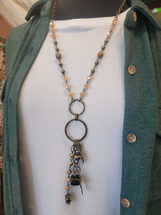Acacia Cross Necklace