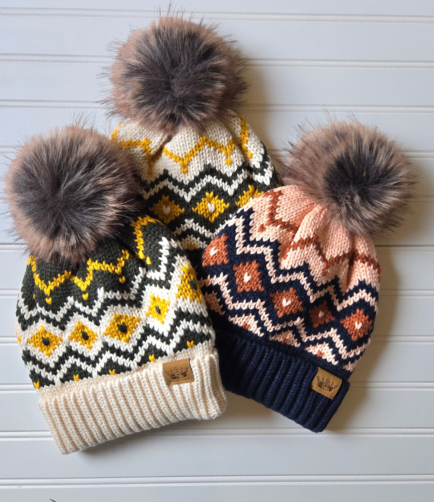 Knit Faux Fur Pom Beanie