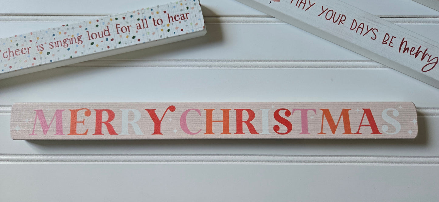 Xmas Skinny Wood Decor