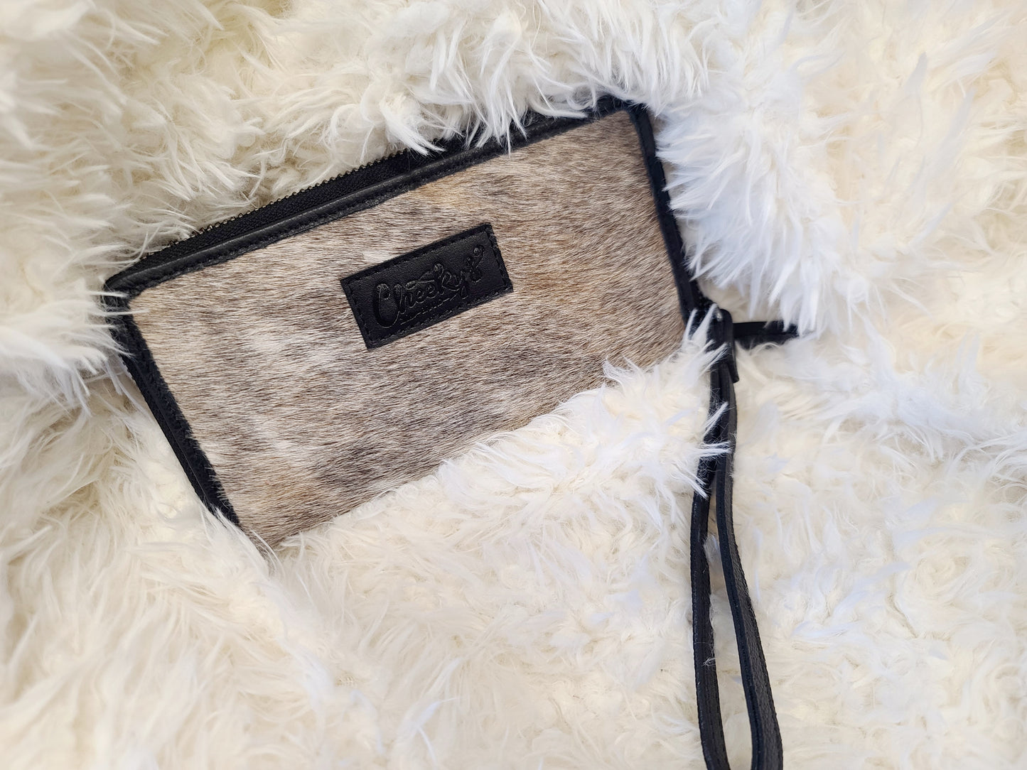 Hair on Hide Leather Wallet/Clutch