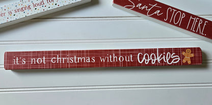 Xmas Skinny Wood Decor