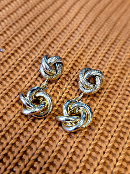 Double Knot Drop Earring