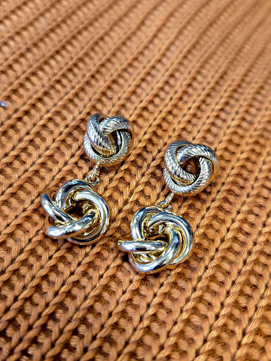 Double Knot Drop Earring