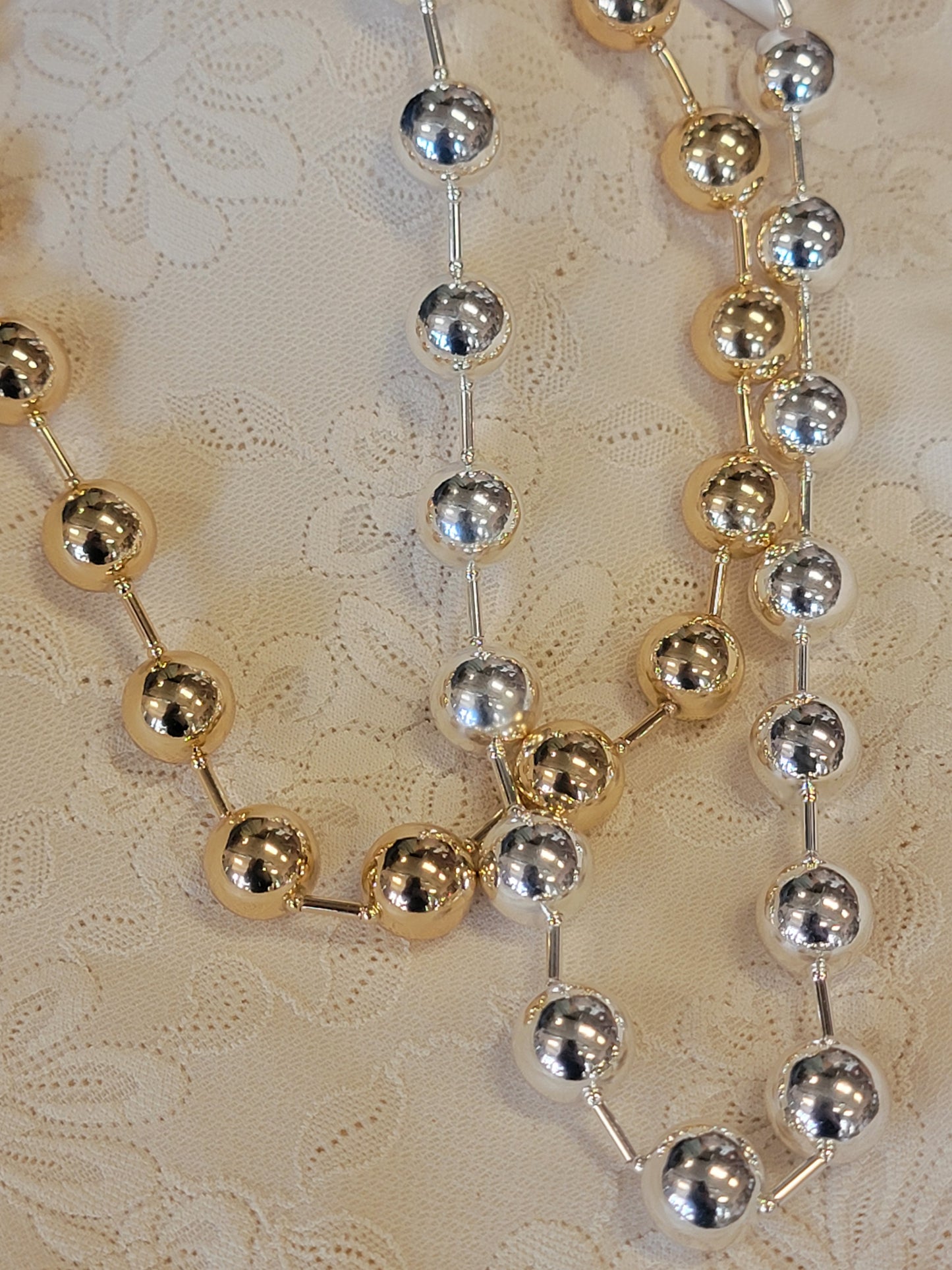 Chunky Bead Chain Necklace