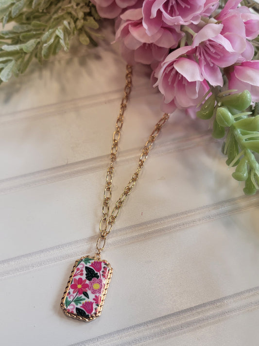 Pink Garden Necklace