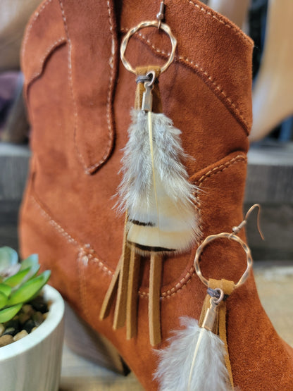 Boho Tassel & Feather Earring