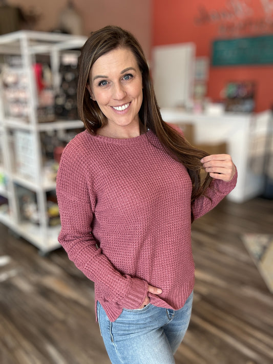 Rose Knit Sweater