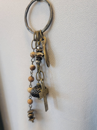 Acacia Cross Necklace