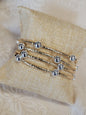 Set of 4 Piping Stretch Bracelet