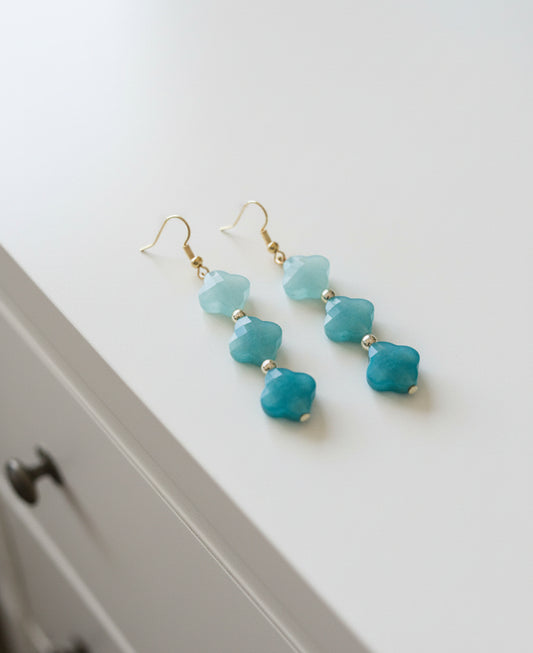 Turquoise Clover Earrings
