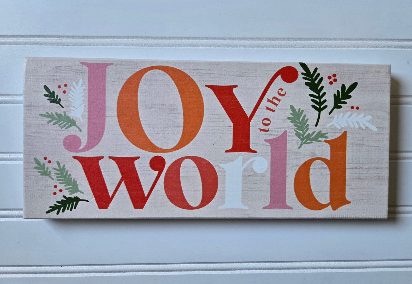 Joy to the World Wood Decor