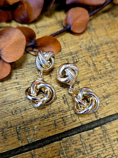 Double Knot Drop Earring