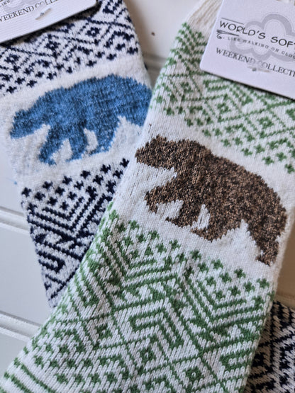 Whimsical Bear Weekend Collection Socks