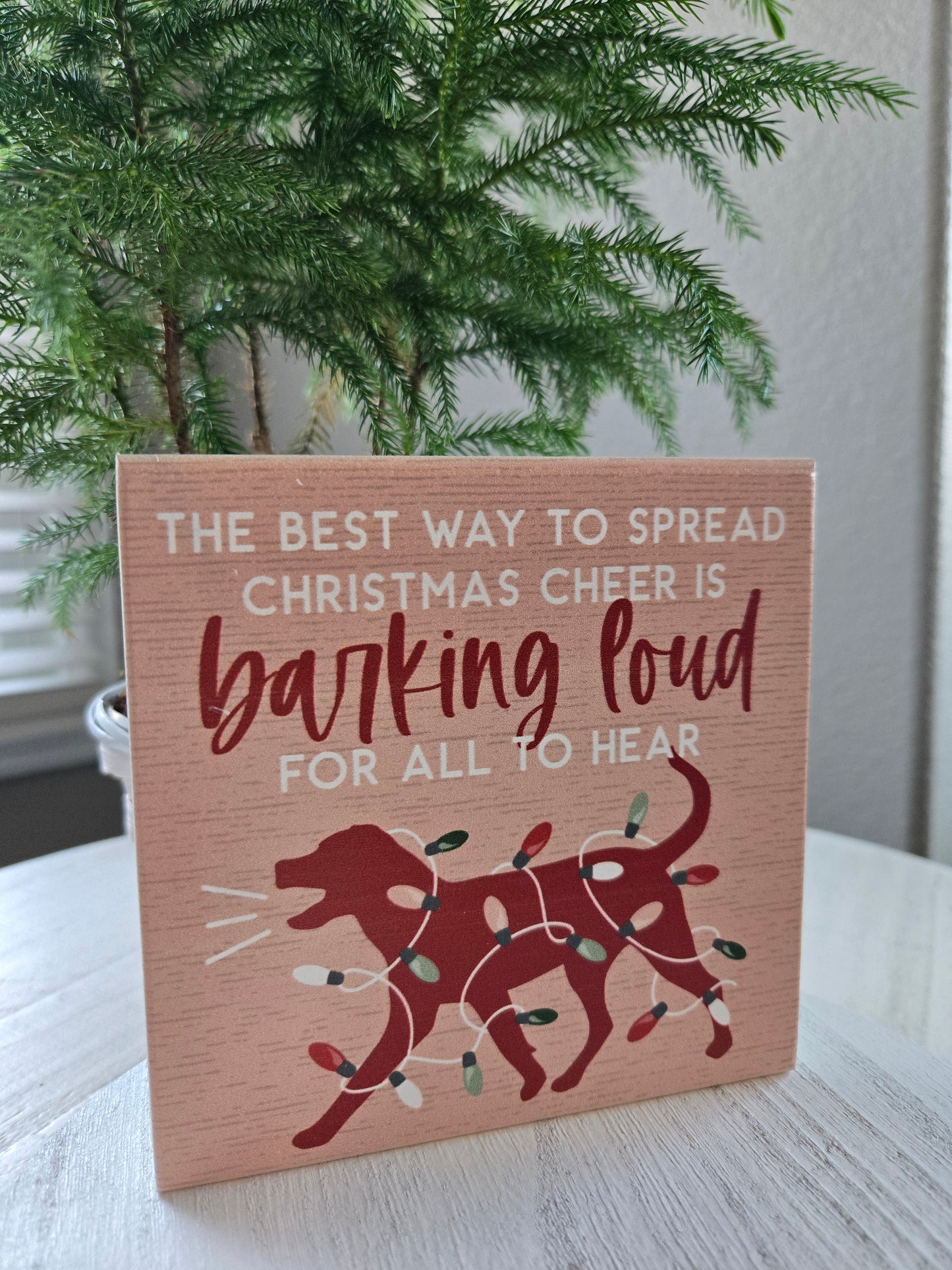 Xmas Square Wood Decor