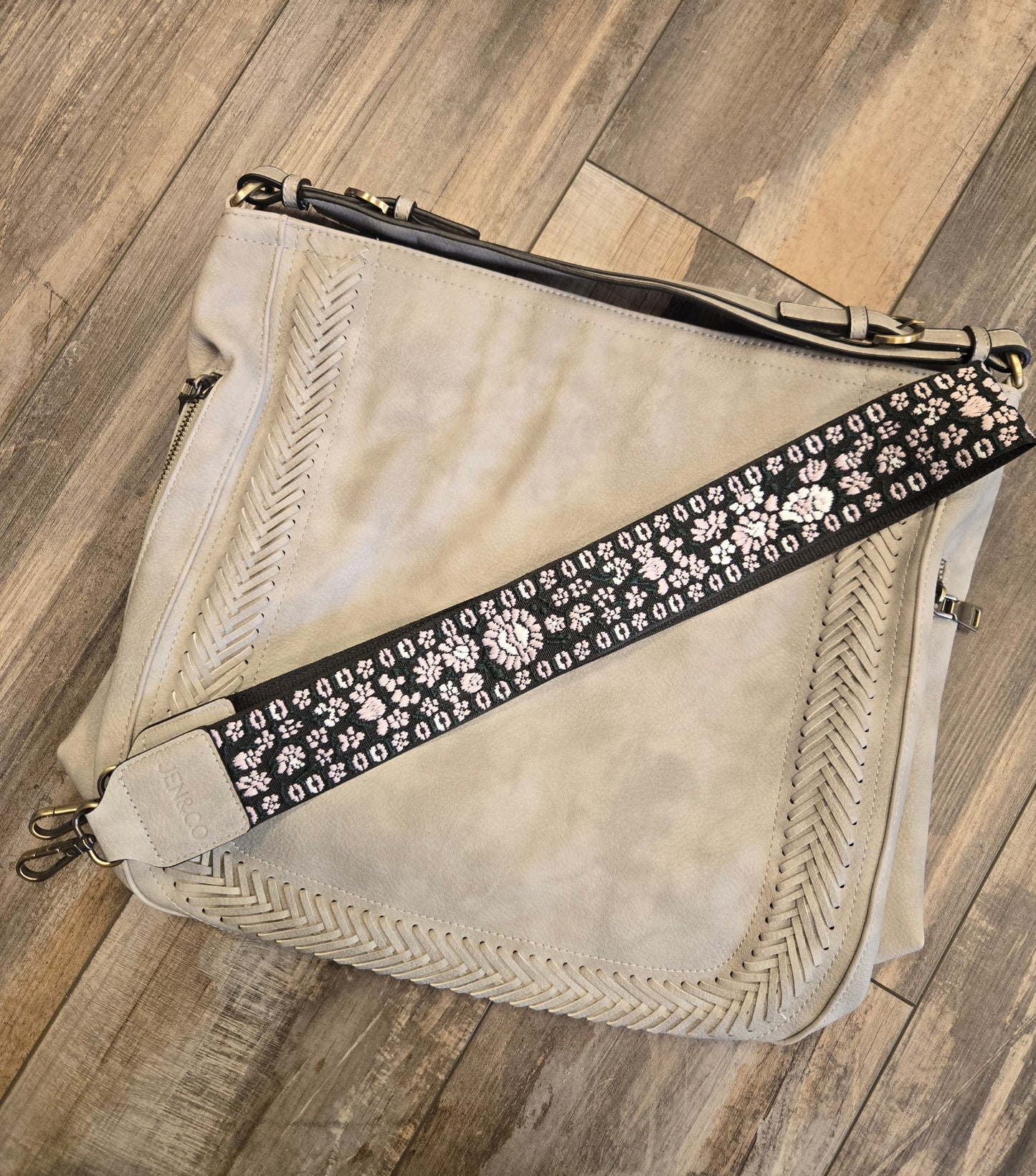 Aris Whipstitch Purse with Guitar Strap