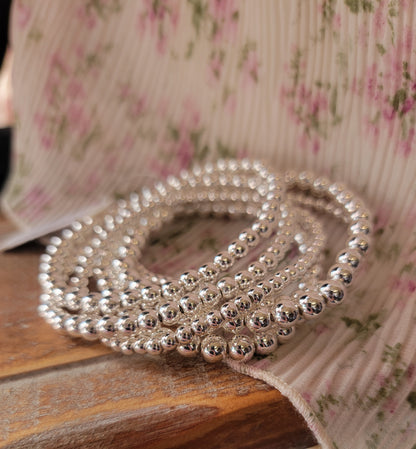 Set of 6 Stretch Beaded Bracelet