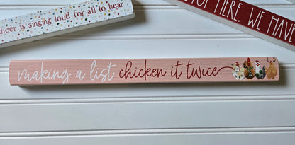 Xmas Skinny Wood Decor