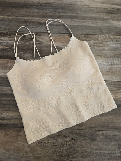 Nude Floral Lace Bralette