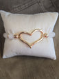 Gold Heart Beaded Bracelet