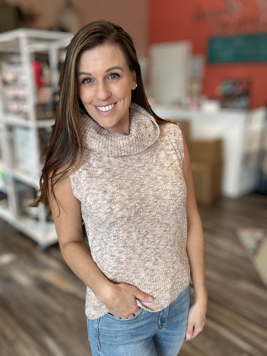 Turtleneck Sweater Vest