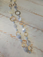Gold and Grey Circle Necklace