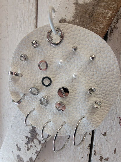 Set of 10 Geometric Stud and Hoop Set Earring