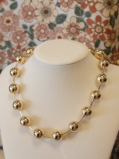Chunky Bead Chain Necklace