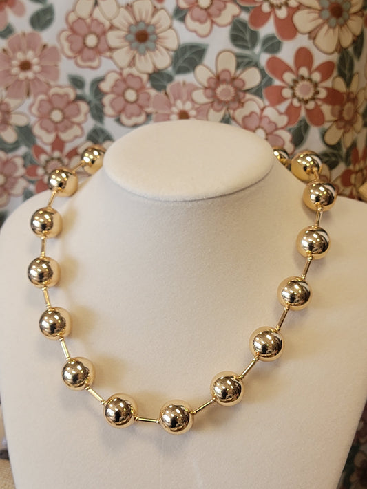 Chunky Bead Chain Necklace