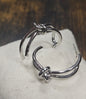 Silver Knot Hoop Earrings