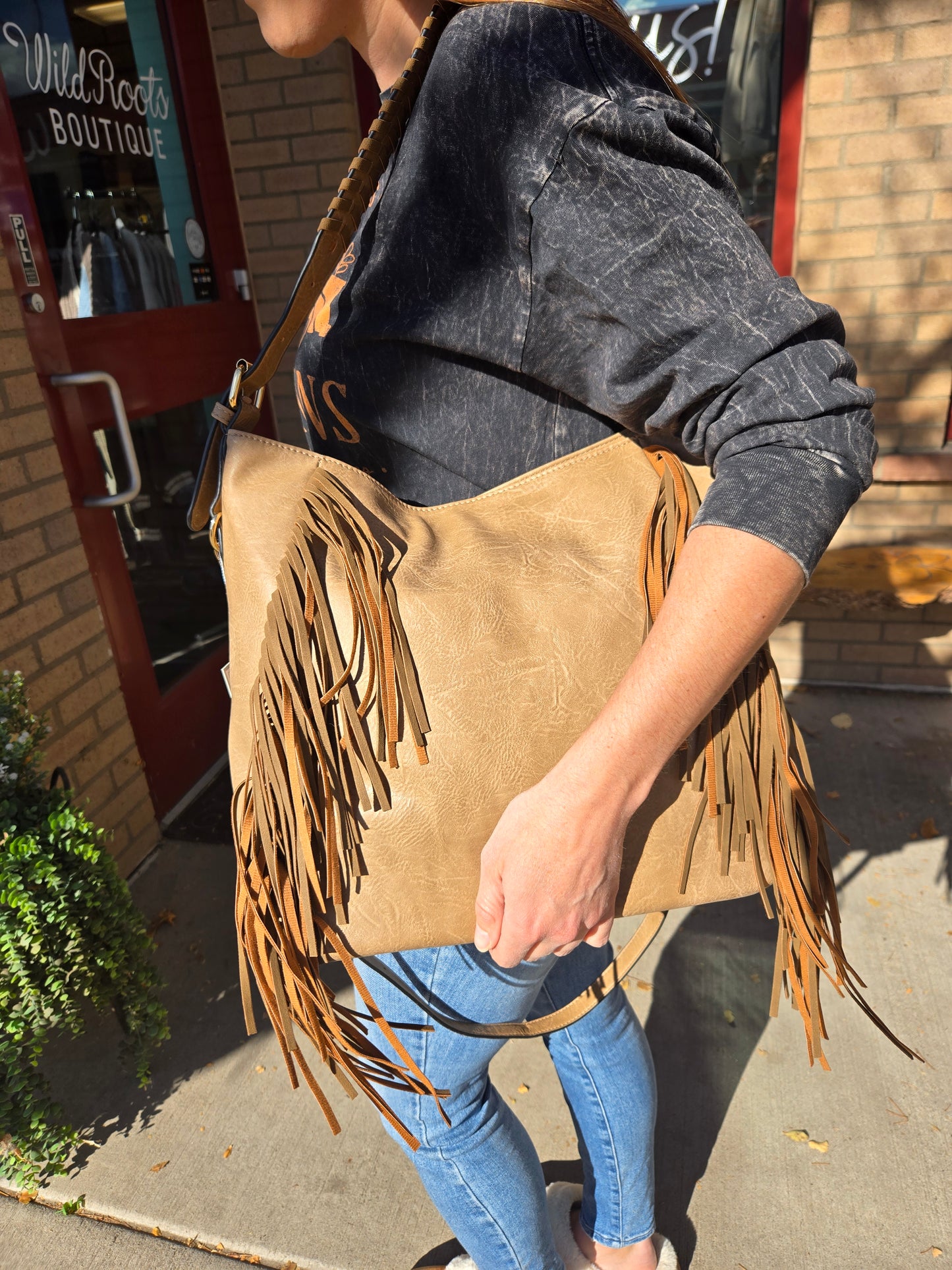 Fringe Hobo Purse